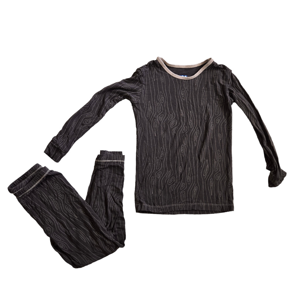 Kickee Brown  Pajama Set Size: 6